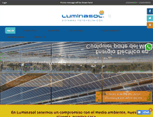 Tablet Screenshot of luminasol.com.mx